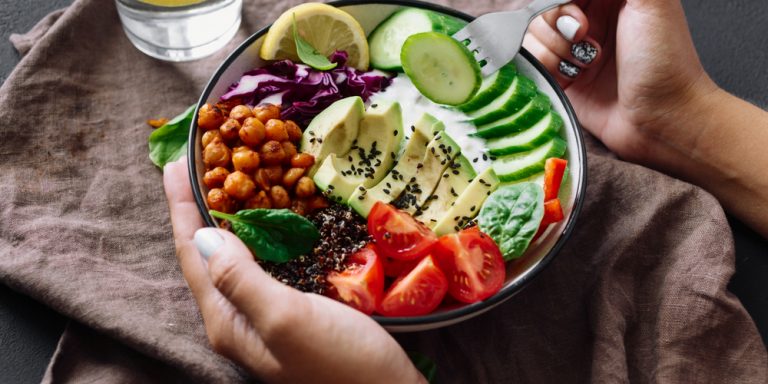 healthy food in a bowl