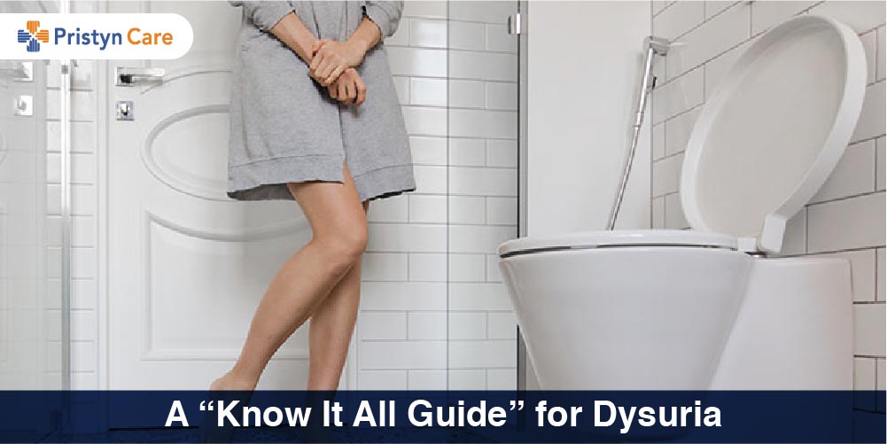 women suffering from dysuria