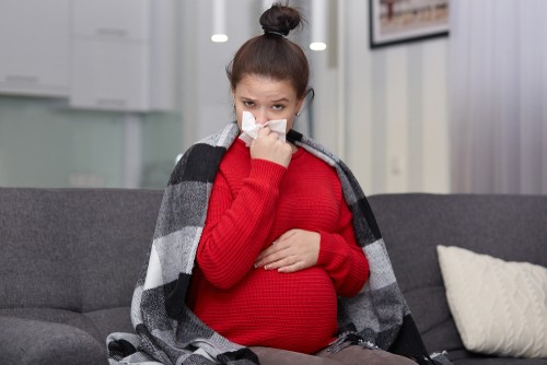 sick pregnant woman 