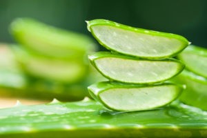 Aloe vera gel for acne