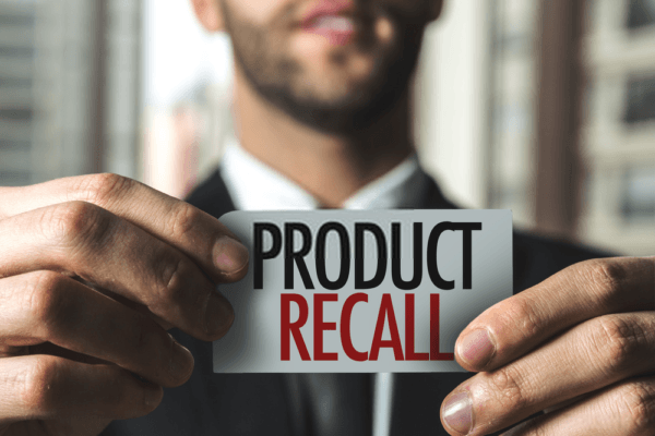 Recall of a product