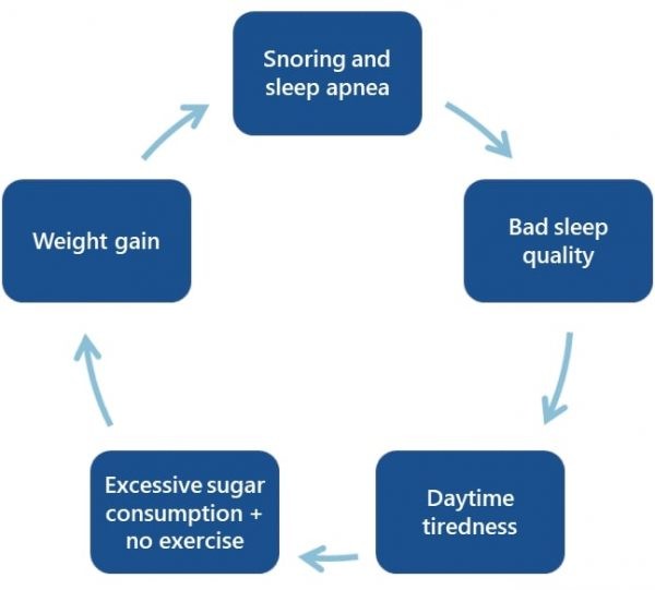 obesity-snoring cycle