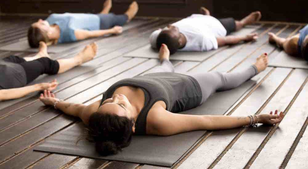 Savasana yoga pose to prevent ovarian cyst 