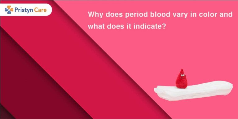What do the different period blood colors mean?