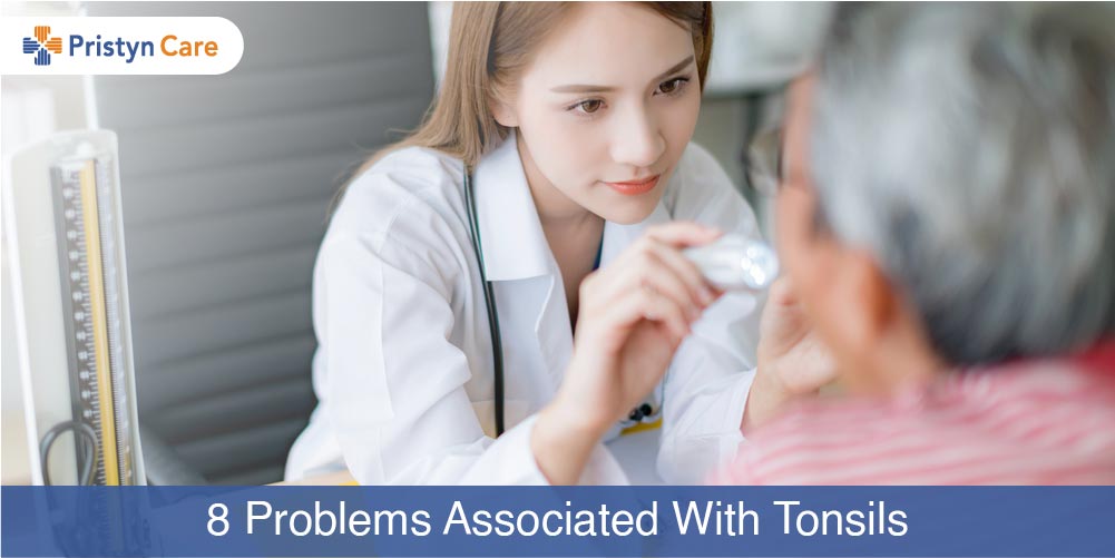 Cover image for problems in the tonsils