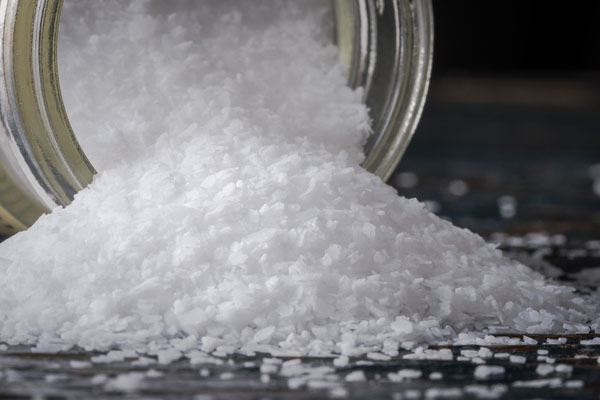 Salt from a jar