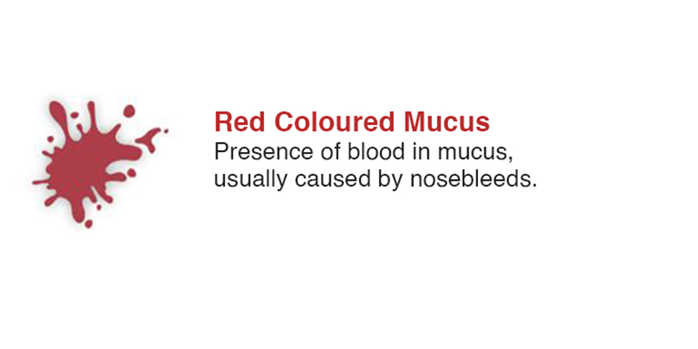 Red Coloured Mucus