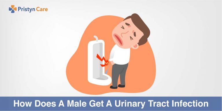 How does a male get UTI