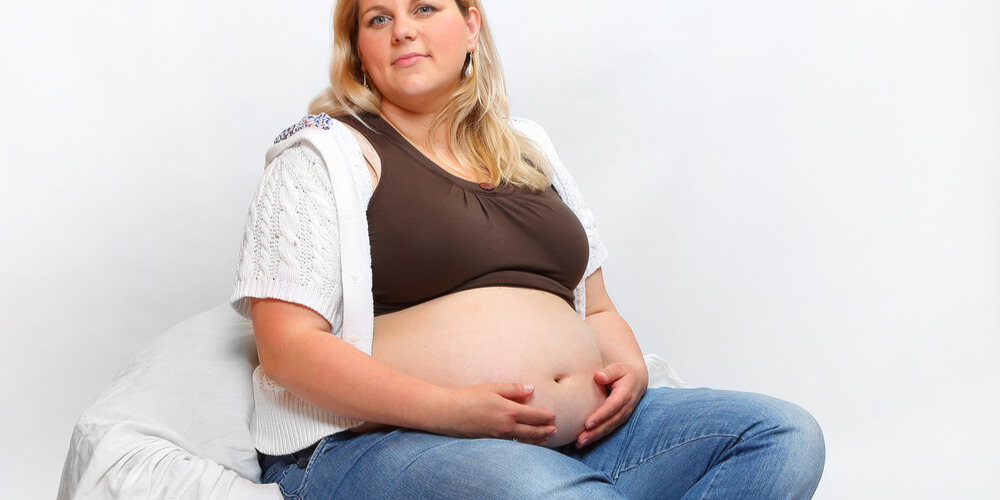 fat pregnant woman