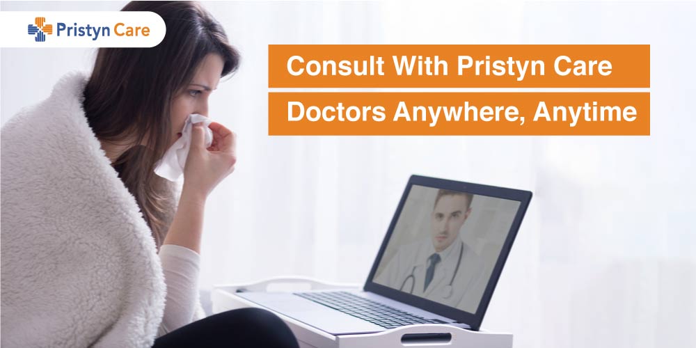 Sick woman in front of the laptop