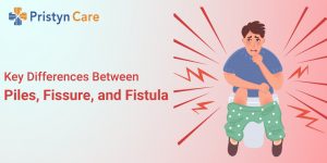 difference between piles, fissure and fistula