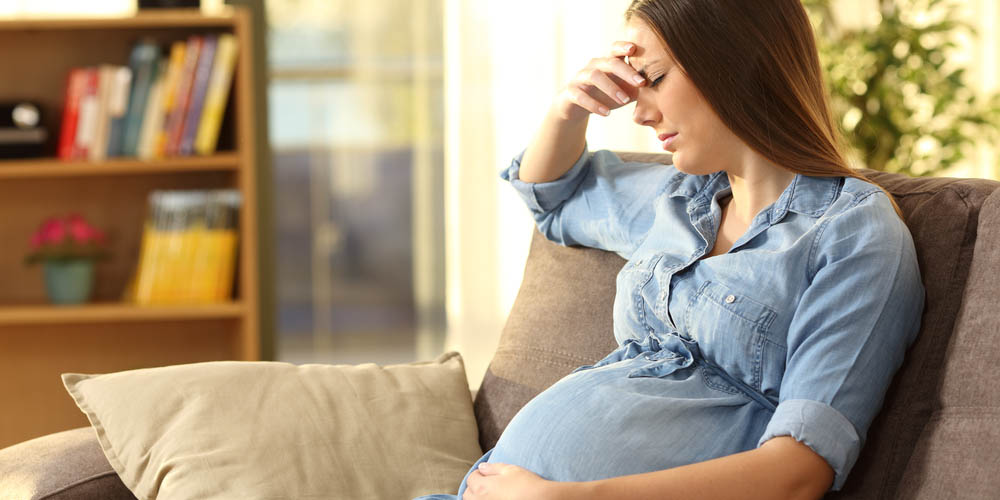 pregnant female in stress