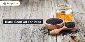 Black seed oil for piles