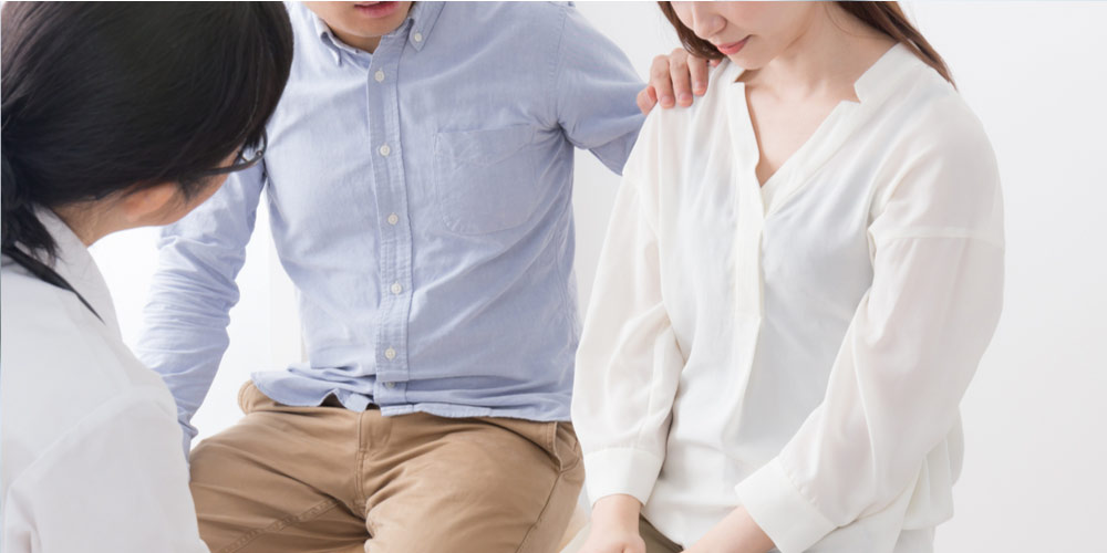 Sad female stressed as she may be having female infertility