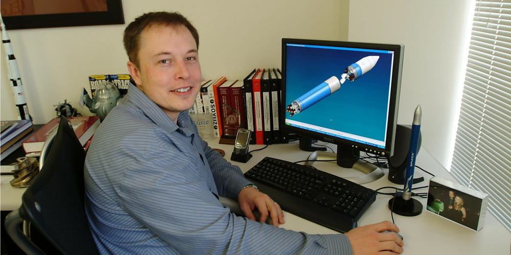 Elon Musk during young age