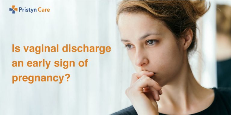 female concerned If vaginal discharge an early sign of pregnancy