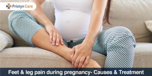 female having feet and leg pain in pregnancy
