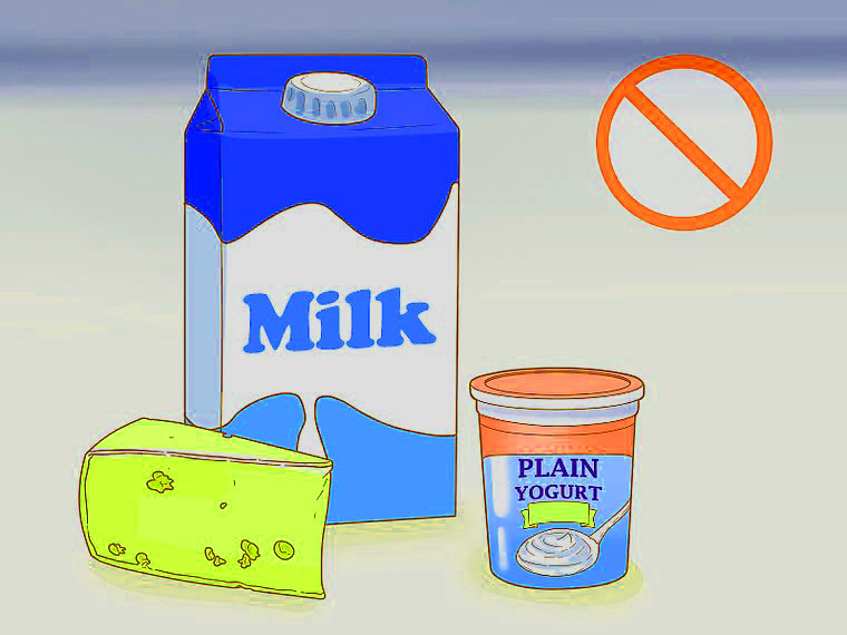 Don’t take dairy products