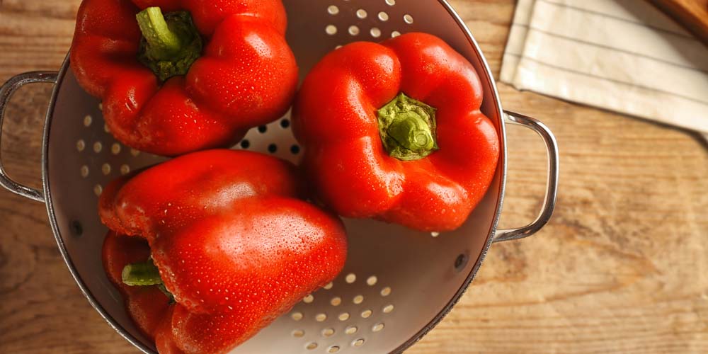 Red bell peppers for antiaging