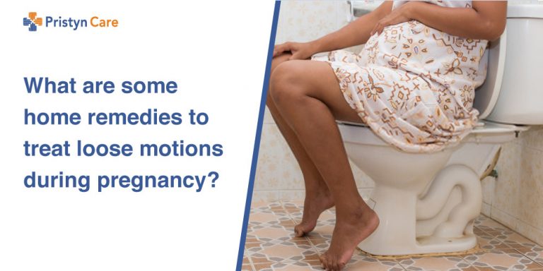 What are some home remedies to treat loose motions during pregnancy?