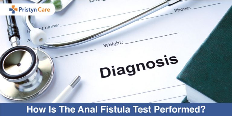 How is anal fistula test performed
