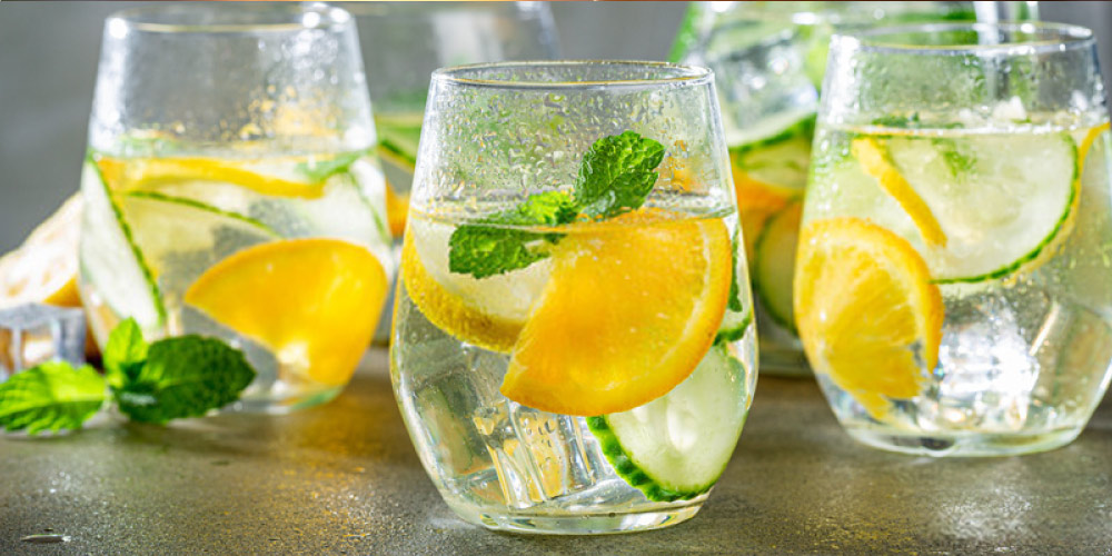 lemon cucumber detox water 