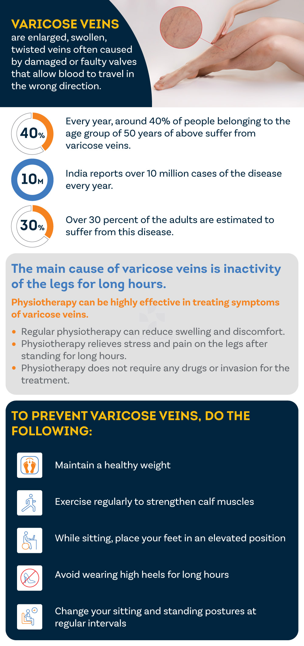 5 common and effective physiotherapy methods that can treat varicose veins in legs