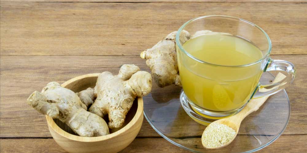 Ginger tea for hydrocele home treatment