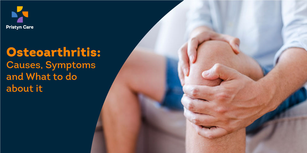 man having pain due to Osteoarthritis