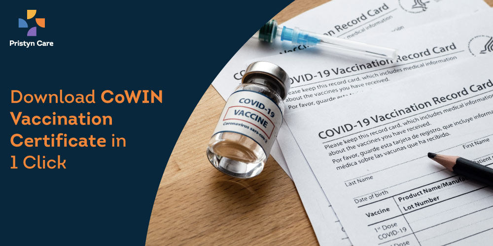 Image containing example of CoWIN covid-19 Vaccination Certificate