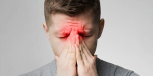 Sinusitis headache behind left eye