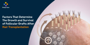 Growth and survival of follicles after hair transplantation