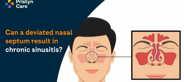 Can a deviated nasal septum result in chronic sinusitis?