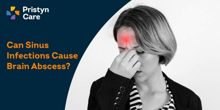 can sinus infection cause brain abscess