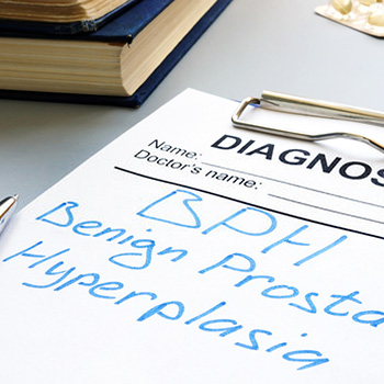 Diagnosis by doctor of Benign Prostatic Hyperplasia