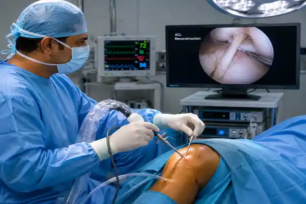 Physical examination for ACL-tear