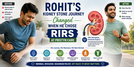 Rohit's kidney stone journey changed when he chose RIRS at Pristyn Care. Read how minimally invasive treatment helped him return to his normal routine.